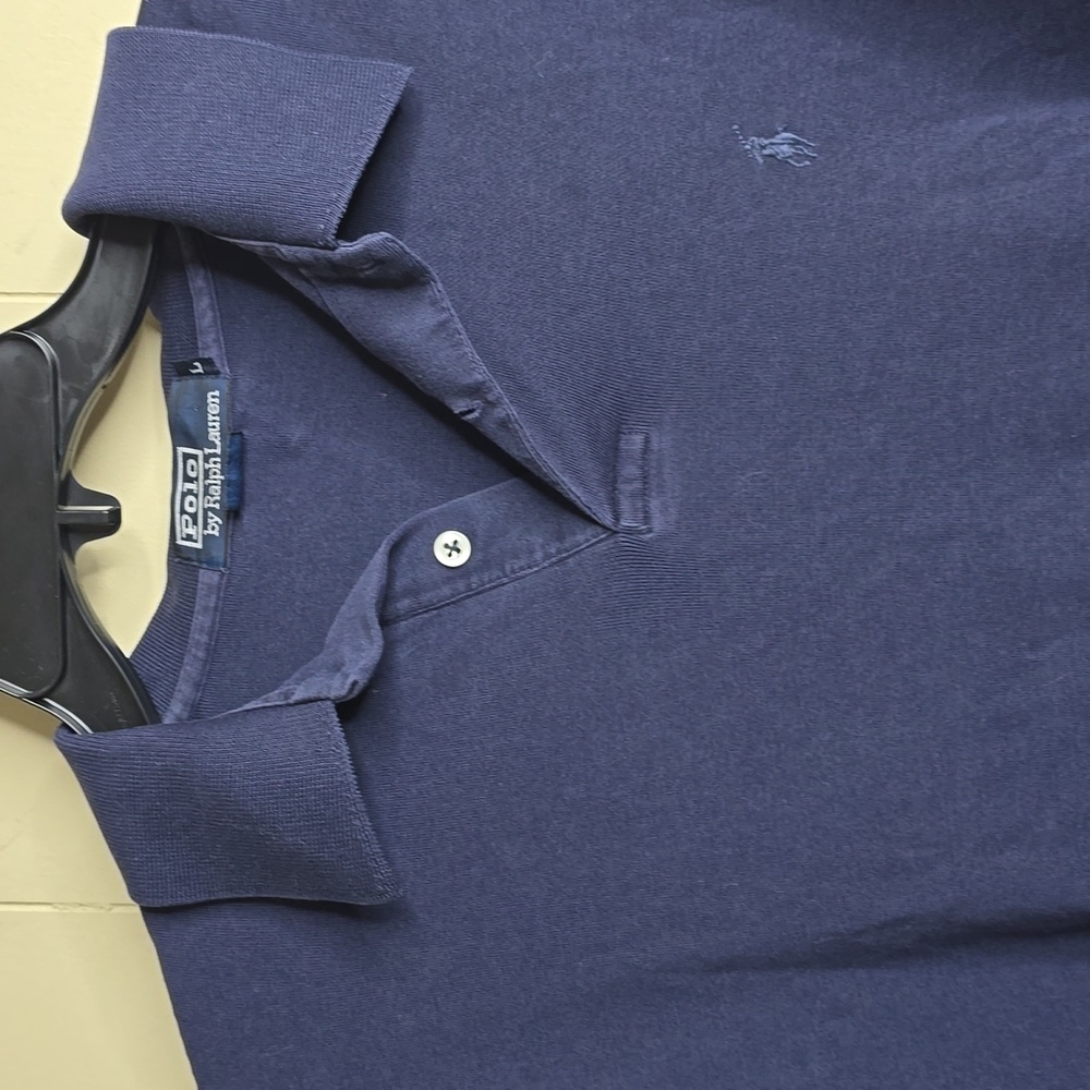 Polo Ralph Lauren Men's Blue Long Sleeve Polo Shirt Large - Picture 5 of 10